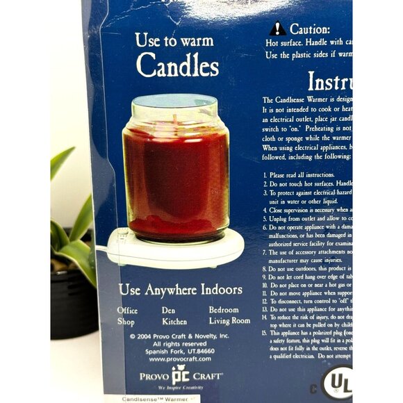 Provo Craft Candlesense Warmer For Candles Alternative Jar Candle Warmer 3-5/16" - Picture 4 of 6